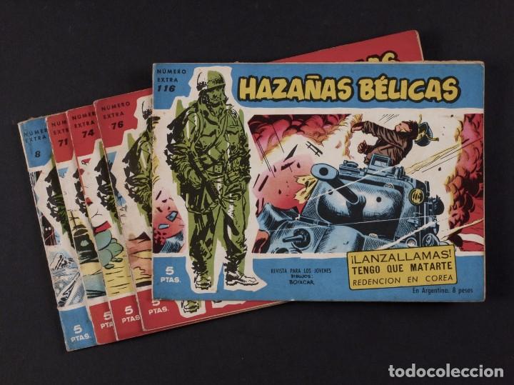 Tebeos: HAZA&Ntilde;AS BELICAS, 5 EJEMPLARES, A&Ntilde;O 1958 - Foto 1