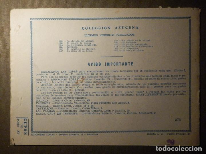 Tebeos: TEBEO - COMIC - COLECCION AZUCENA - El oro y el Plomo - N&ordm; 373 - Ediciones TORAY - Foto 2