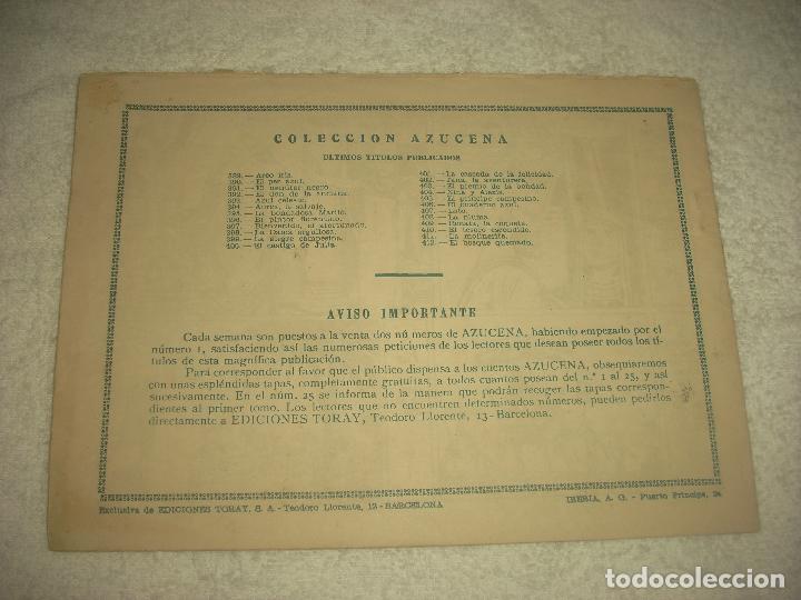 Tebeos: AZUCENA N&deg; 412 . EL BOSQUE QUEMADO . - Foto 2