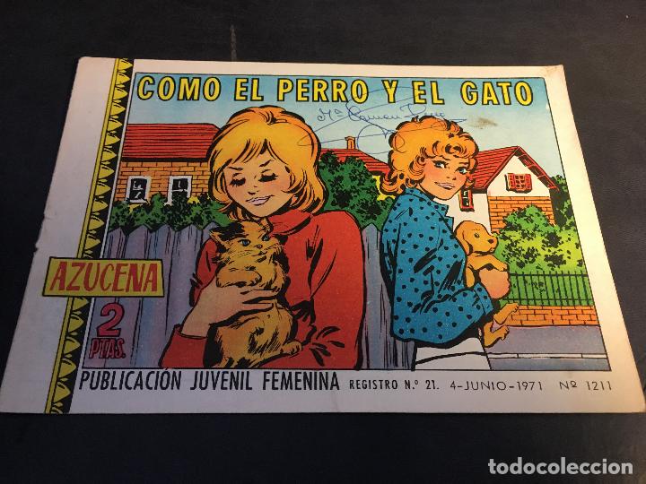 Tebeos: AZUCENA N&ordm; 1211 COMO EL PERRO Y EL GATO (TORAY) (COB5) - Foto 1
