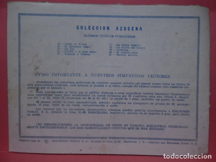 Tebeos: coleccion azucena - toray - n&ordm; 81 - Foto 2