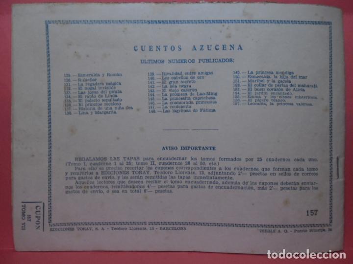 Tebeos: coleccion azucena - toray - n&ordm; 157 - Foto 2