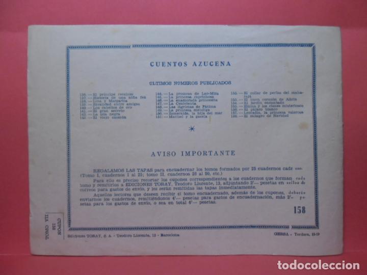 Tebeos: coleccion azucena - toray - n&ordm; 158 - Foto 2