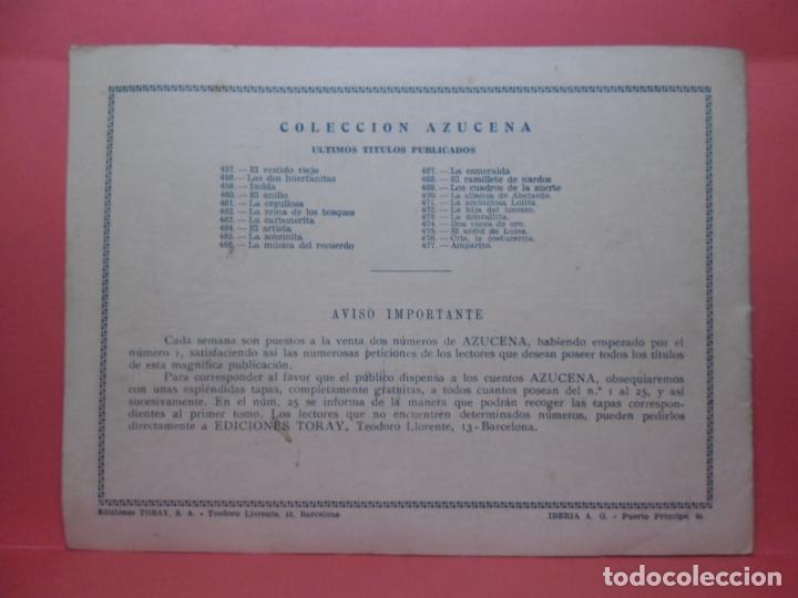 Tebeos: coleccion azucena - toray - n&ordm; 477 - Foto 2