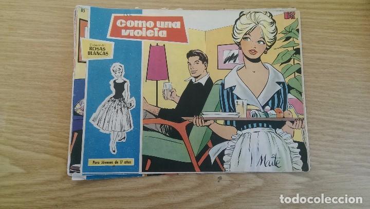 Tebeos: TEBEO COLECCI&Oacute;N ROSAS BLANCAS N&ordm; 85 &laquo;COMO UNA VIOLETA&raquo; - Foto 1