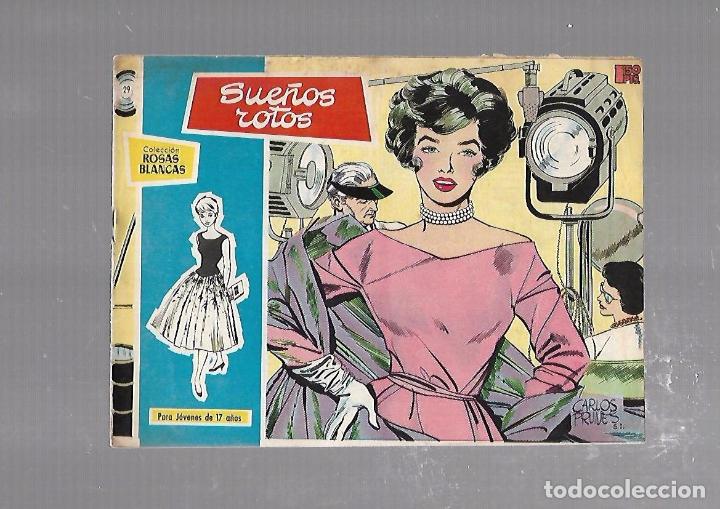 Tebeos: TEBEO. COLECCION ROSAS BLANCAS. SUE&Ntilde;OS ROTOS. N&ordm; 29 - Foto 1