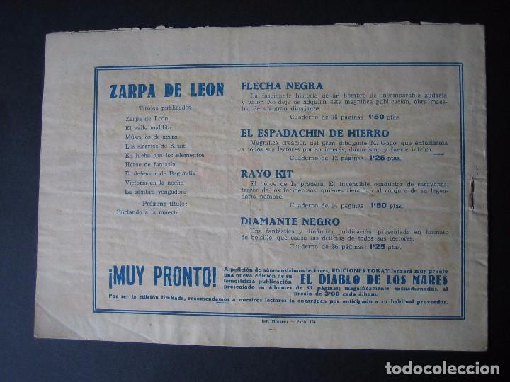Tebeos: ZARPA DE LEON N&ordm; 9 ( EDICIONES TORAY ,1950) - Foto 2