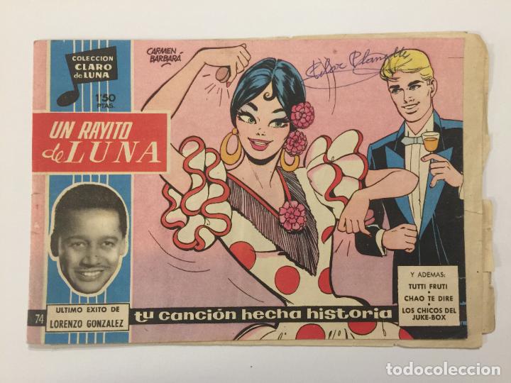 Tebeos: COMIC UN RAYITO DE LUNA N&ordm; 74. COLECCION CLARO DE LUNA. - Foto 1