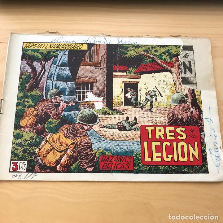 Tebeos: TRES DE LA LEGI&Oacute;N. HAZA&Ntilde;AS BELICAS. - Foto 1