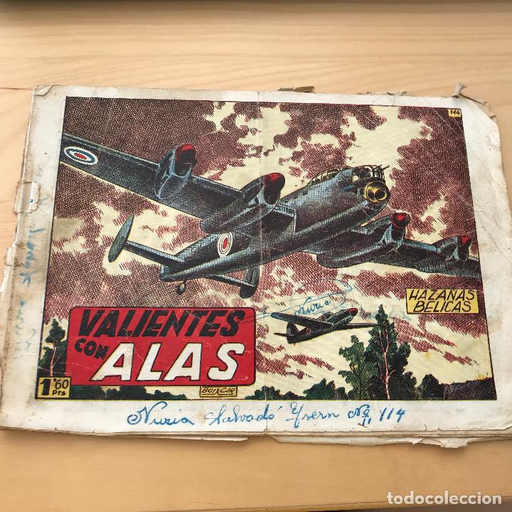 Tebeos: VALIENTES CON ALAS. HAZA&Ntilde;AS BELICAS. - Foto 1