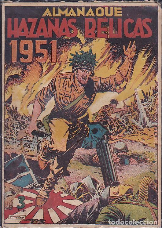 Tebeos: COMIC ALMANAQUE HAZA&Ntilde;AS BELICAS 1951 - Foto 1