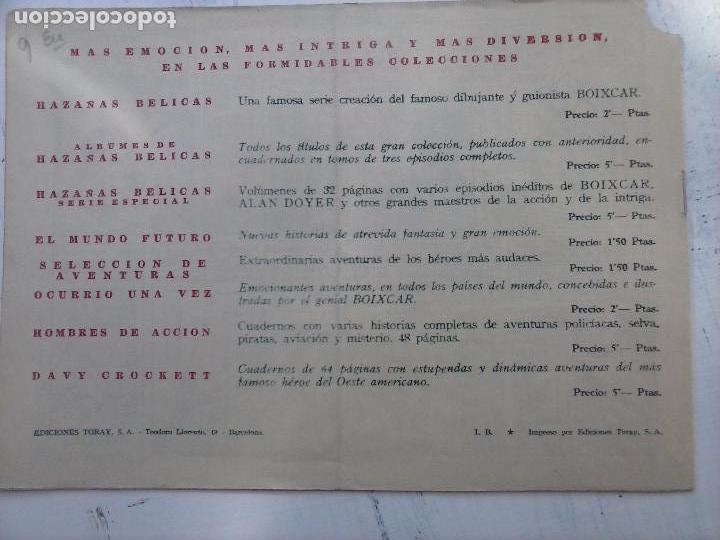 Tebeos: EL CAPITÁN CORAJE ORIGINAL TORAY 1958 COMPLETA 1 AL 44 IRANZO, SUELTA, VER TODAS LAS PORTADAS - Foto 12 - 105026571