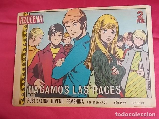 Tebeos: COLECCI&Oacute;N AZUCENA . N&ordm; 1093. HAGAMOS LAS PACES. EDICIONES TORAY - Foto 1