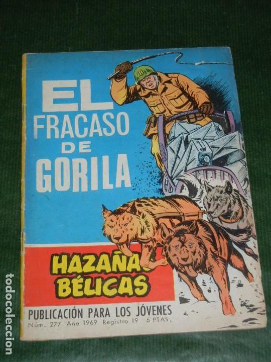 Tebeos: HAZA&Ntilde;AS BELICAS, Num. 277 ED.TORAY 1969 EL FRACASO DE GORILA - Foto 1