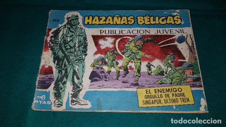 Tebeos: HAZA&Ntilde;AS BELICAS N&ordm; 312 (1970) - Foto 1