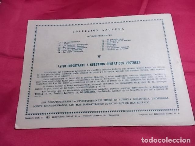 Tebeos: AZUCENA. N&ordm; 21. SUCEDI&Oacute; EN LA CORTE. TORAY - Foto 3