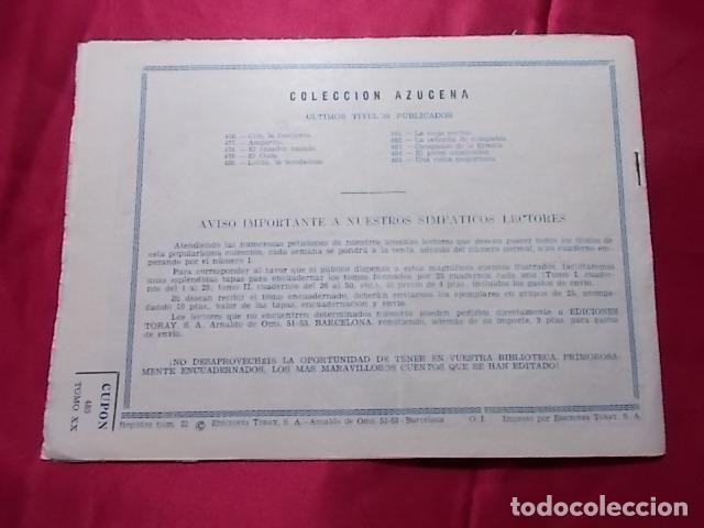 Tebeos: AZUCENA . N&ordm; 485. EDICIONES TORAY - Foto 3