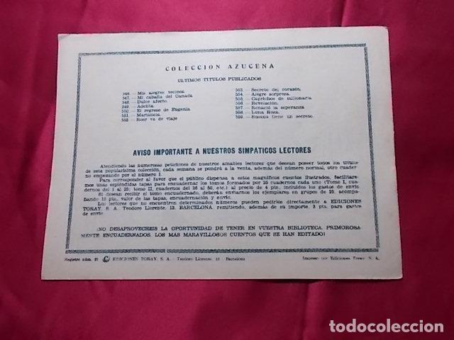 Tebeos: AZUCENA . N&ordm; 559. EDICIONES TORAY - Foto 2