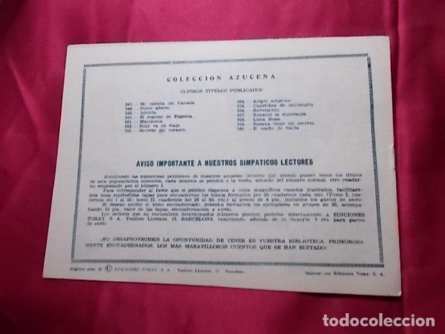 Tebeos: AZUCENA . N&ordm; 560. EDICIONES TORAY - Foto 2