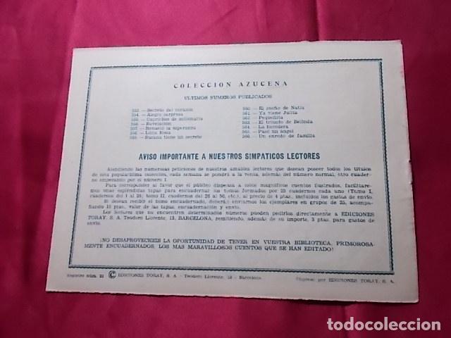 Tebeos: AZUCENA . N&ordm; 566. EDICIONES TORAY - Foto 2