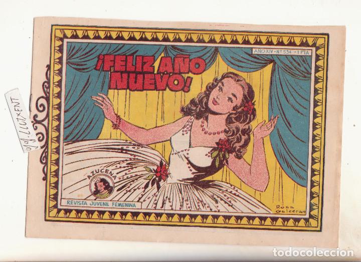 Tebeos: feliz a&ntilde;o nuevo azucena 534 - Foto 1
