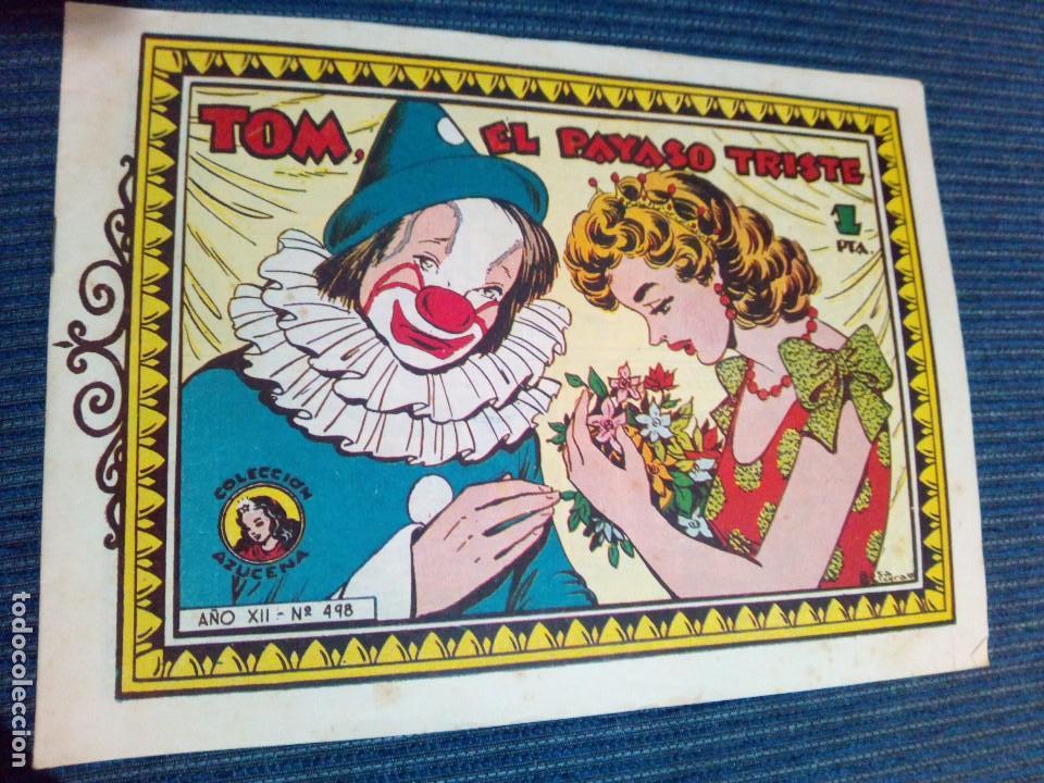 Tebeos: Coleccion azucena tom el payaso triste 498 - Foto 1