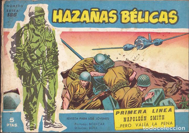 Tebeos: COMIC COLECCION HAZA&Ntilde;AS BELICAS AZULES N&ordm; 186 - Foto 1