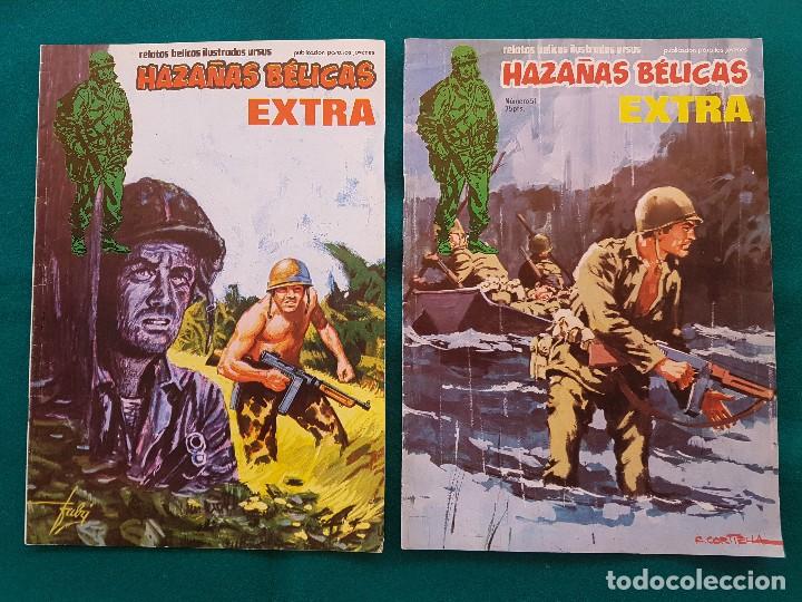 Tebeos: Lote de 8 n&uacute;meros de Haza&ntilde;as B&eacute;licas 1973 - Foto 2