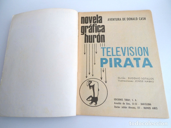 Tebeos: HURON n&ordm; 33 - TELEVISION PIRATA - EDICIONES TORAY 1968 - COMPLETO - Foto 5