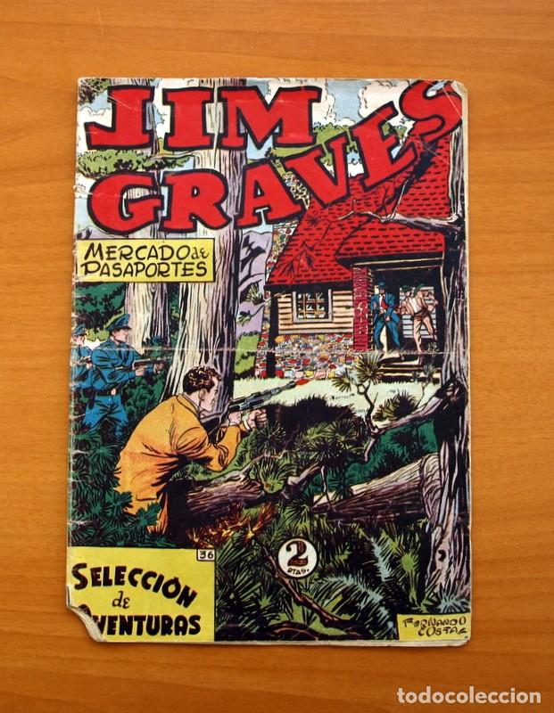 Tebeos: Jim Graves - Mercado de Pasaportes, n&ordm; 36 - Ediciones Toray 1954 - Foto 1
