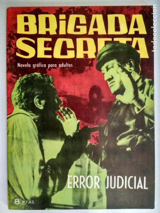Tebeos: BRIGADA SECRETA N&ordm; 35- ERROR JUDICIAL, EDICIONES TORAY 1963 - Foto 1