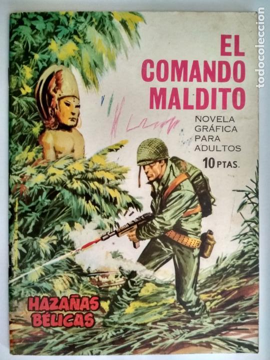 Tebeos: HAZA&Ntilde;AS BELICAS, N&ordm; 138 - EL COMANDO MALDITO, EDICIONES TORAY 1958 - Foto 1