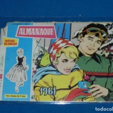 Tebeos: (M19) ALMANAQUE ROSAS BLANCAS 1961 - EDT TORAY , POCAS SEÑALES DE USO