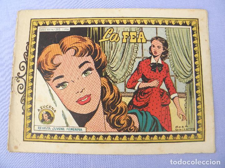 Tebeos: Antiguo C&oacute;mic La fea, n&ordm; 593 colecci&oacute;n Azucena - Foto 1