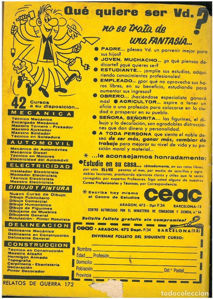 Tebeos: RELATOS DE GUERRA N&ordm; 172. TORAY . C-30 - Foto 2