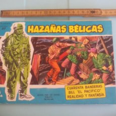 Tebeos: HAZAÑAS BELICAS EXTRA NÚMERO Nº 37 . COLECCION AZUL. 1958. CUARENTA BANDERAS BILL EL PACIFICO