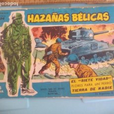 Tebeos: HAZAÑAS BELICAS EXTRA NÚMERO Nº 134 . COLECCION AZUL. 1958. EL SIETE VIDAS FLORES PARA UN PERRO ..