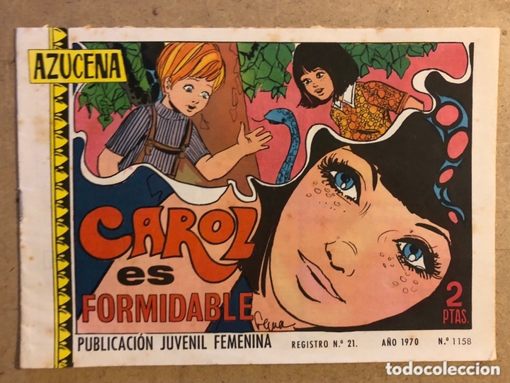 Tebeos: AZUCENA N&deg; 1158 CAROL ES FORMIDABLE (EDICIONES TORAY 1970). - Foto 1