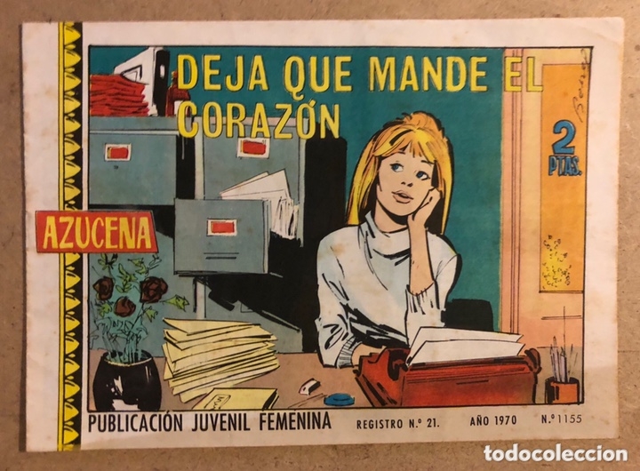 Tebeos: AZUCENA N&deg; 1155 DEJA QUE MANDE EL CORAZ&Oacute;N (EDICIONES TORAY 1970). - Foto 1