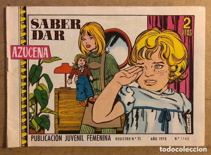 Tebeos: AZUCENA N&deg; 1143 SABER DAR (EDICIONES TORAY 1970). - Foto 1