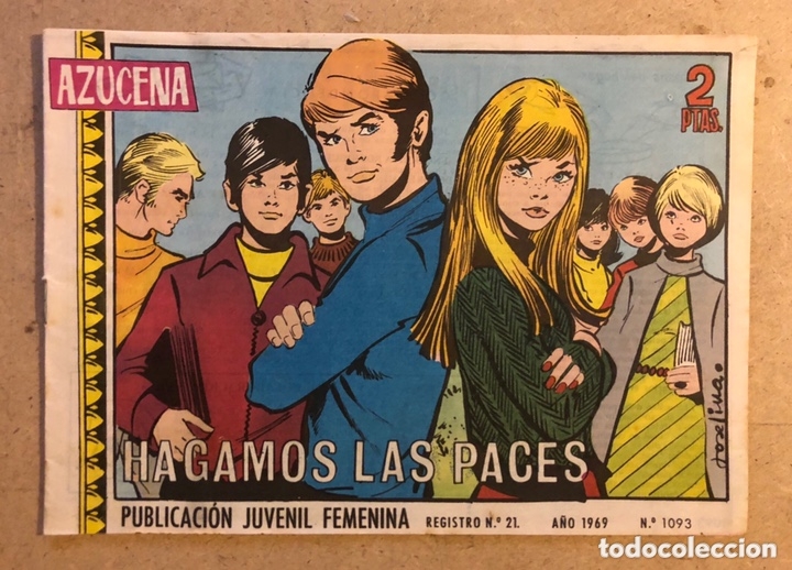 Tebeos: AZUCENA N&deg; 1093 HAGAMOS LAS PACES (EDICIONES TORAY 1966). - Foto 1