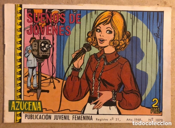 Tebeos: AZUCENA N&deg; 1070 SUE&Ntilde;OS DE J&Oacute;VENES (EDICIONES TORAY 1968). - Foto 1