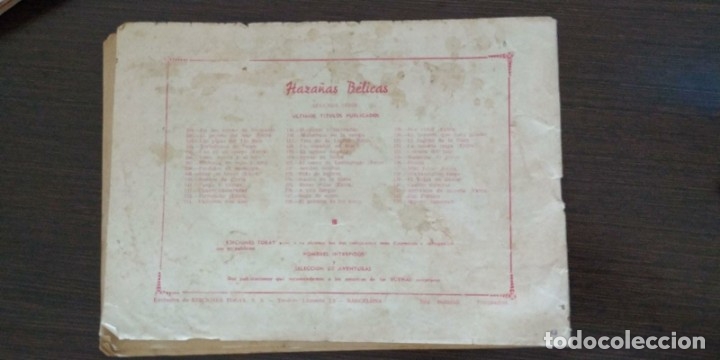 Tebeos: HAZA&Ntilde;AS BELICAS. MUERTE ENTERRADA. NUMERO 143. - Foto 2