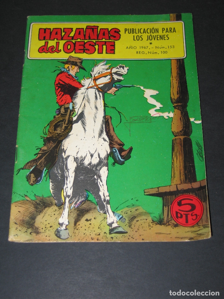 Tebeos: HAZA&Ntilde;AS DEL OESTE - n&uacute;m. 153 - Reg. n&uacute;m. 100 - 1967 - Ed. Toray - Foto 1