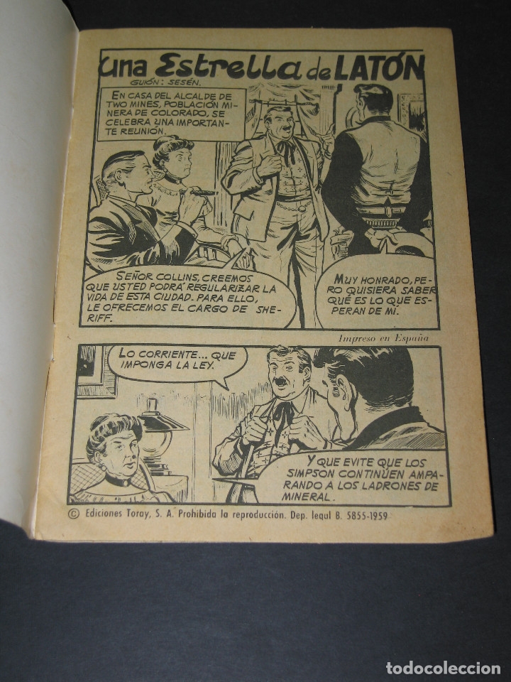 Tebeos: HAZA&Ntilde;AS DEL OESTE - n&uacute;m. 153 - Reg. n&uacute;m. 100 - 1967 - Ed. Toray - Foto 2