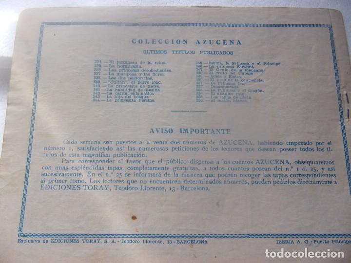 Tebeos: REVISTA JUVENIL AZUCENA N&Uacute;M. 356- EL MES&Oacute;N BLANCO - Foto 2