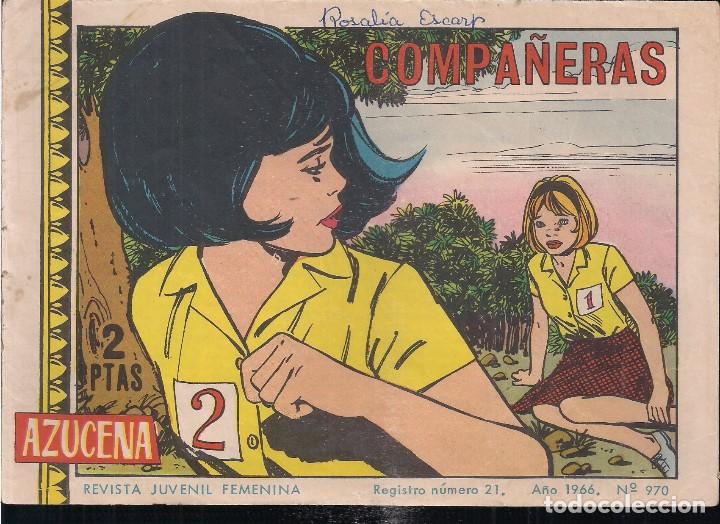 Tebeos: AZUCENA N&ordm; 970. COMPA&Ntilde;ERAS - Foto 1