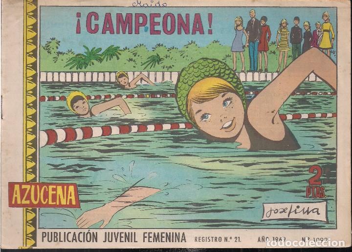 Tebeos: AZUCENA N&ordm; 1092. CAMPEONA - Foto 1