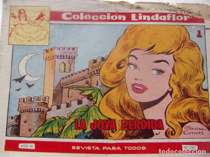 Tebeos: COLECCION LINDAFLOR N&uacute;m. 167- LA JOYA PERDIDA - Foto 1