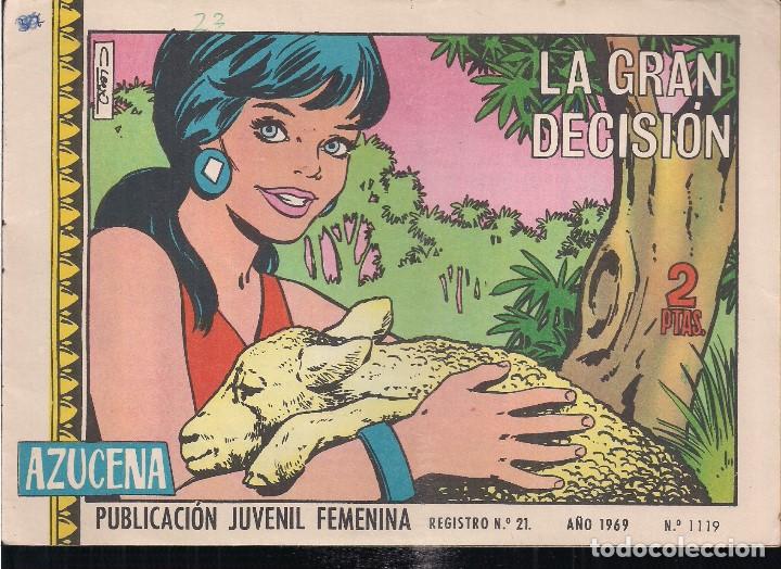 Tebeos: AZUCENA N&ordm; 1119. LA GRAN DECISION - Foto 1